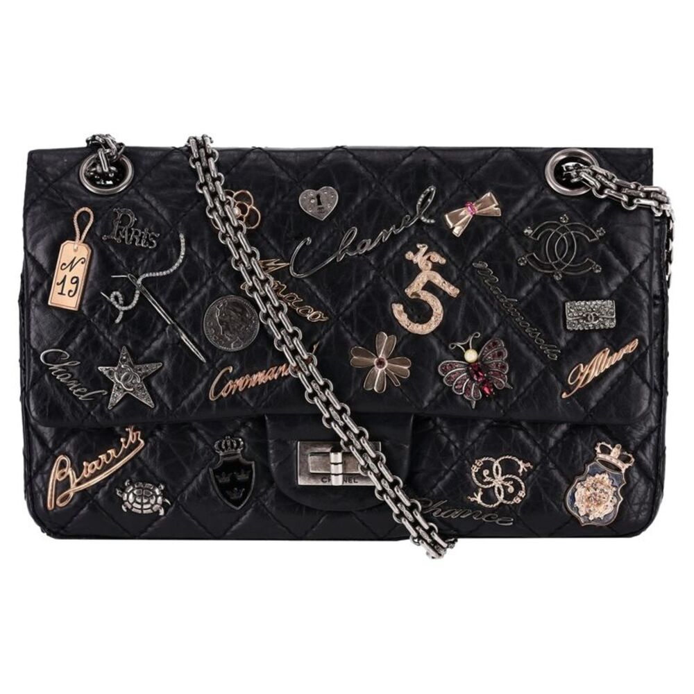 Chanel Ltd Edition Reissue 2.55 Lucky Charm Double Flap Leather Bag